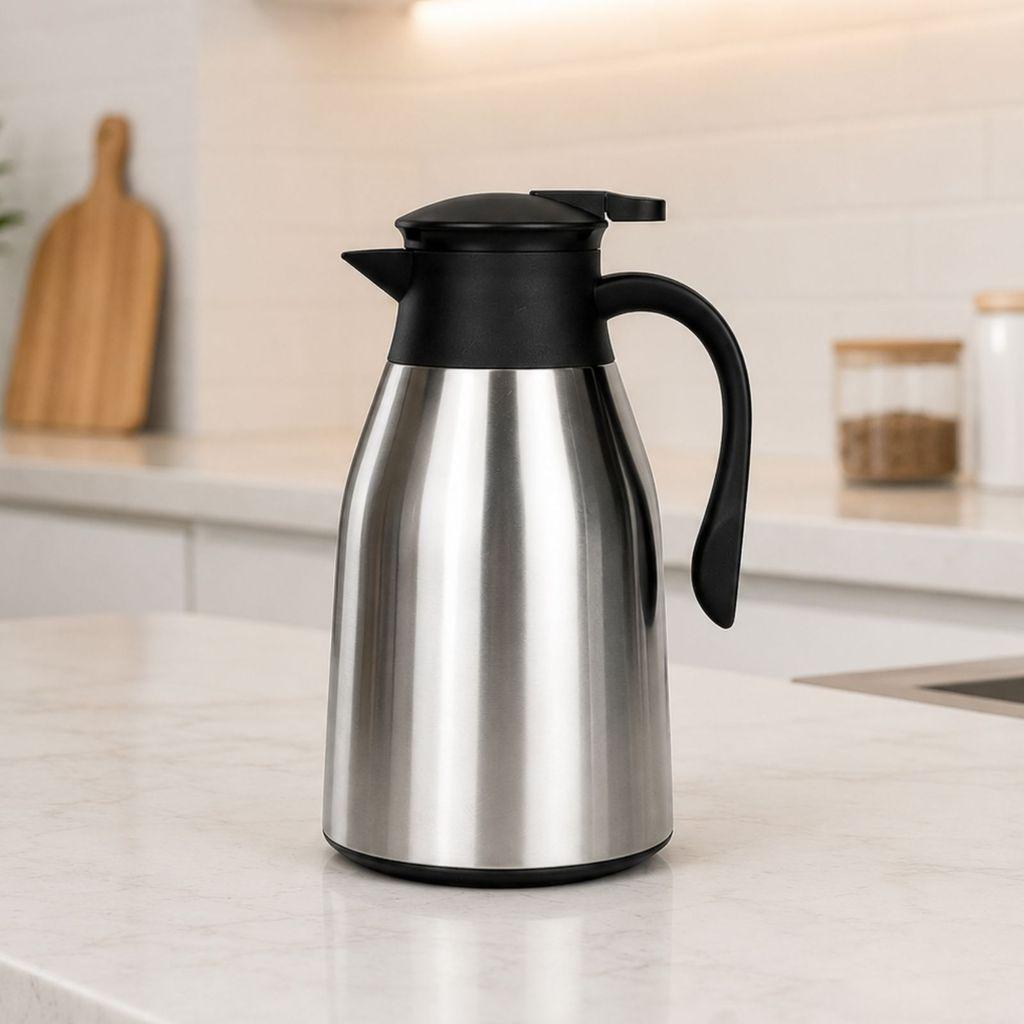 Garrafa Térmica de Inox 1 Litro - Conserva quente e Frio por Mais tempo
