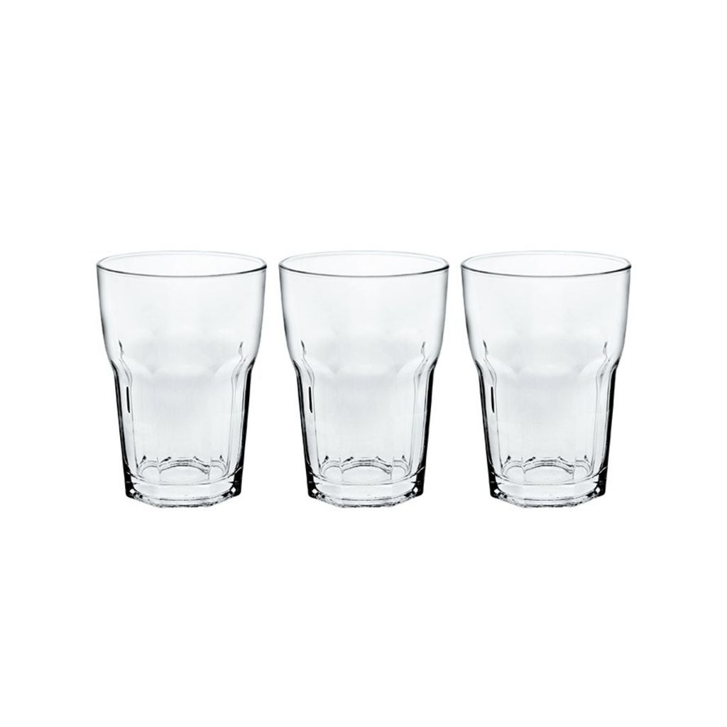 Jogo 3 copos de Vidro Grande 360ml