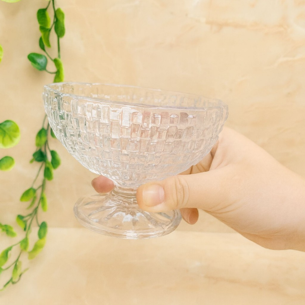 Jogo 6 Taças de Sobremesa 230ml em vidro, Design Elegante e Sofisticado - Ideal para Soverte, Frutas