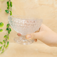 Jogo 6 Taças de Sobremesa 230ml em vidro, Design Elegante e Sofisticado - Ideal para Soverte, Frutas