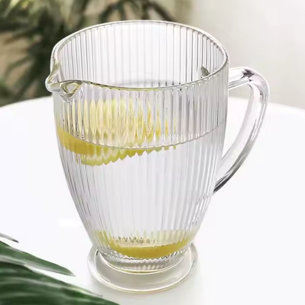 Jarra de Vidro Clear Gold Agua Sucos Drinks Chá 1L