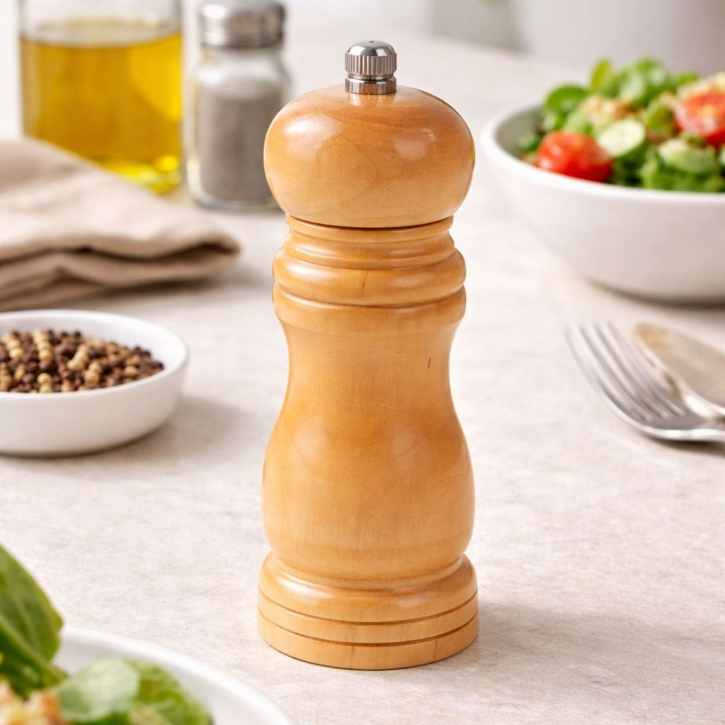 Moedor de Pimenta e Tempero de Madeira