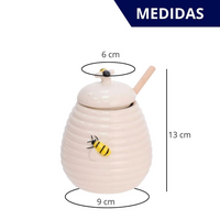 Meleira de Cerâmica em Formato de Colmeia com Abelinha