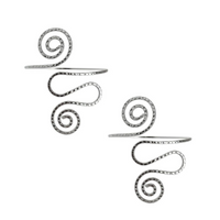 Kit 02 Prendedores de cortina Moderno Aspiral Dupla de Metal