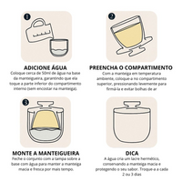 Manteigueira Francesa de Cristal Com Tampa Paris 9,3x9,3x10cm