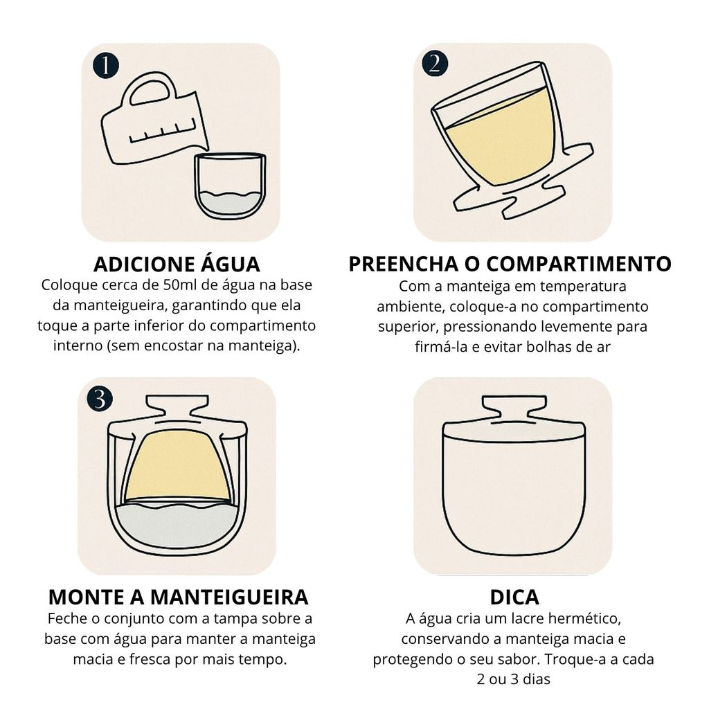 Manteigueira Francesa de Cerâmica Rosa com Tampa em Relevo