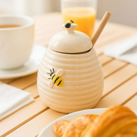 Meleira de Cerâmica em Formato de Colmeia com Abelinha