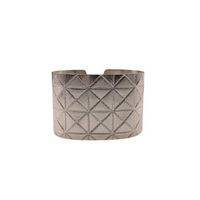 04 Anel Porta Guardanapo Metal Geométrico texturizado