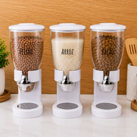 Dispenser Dosador Para Arroz, Feijão, Ração e Grãos 2L - Organização e Praticidade com Personalização