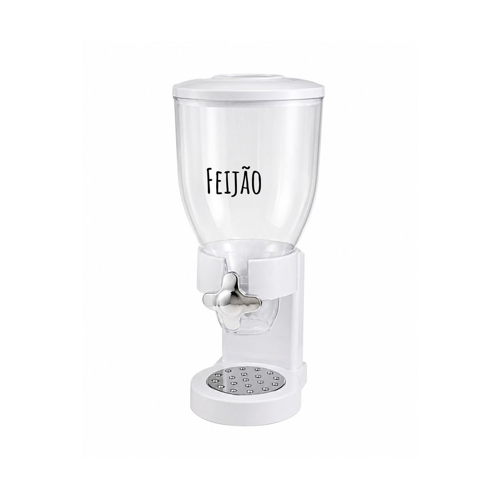 Dispenser Dosador Para Arroz, Feijão, Ração e Grãos 2L - Organização e Praticidade com Personalização