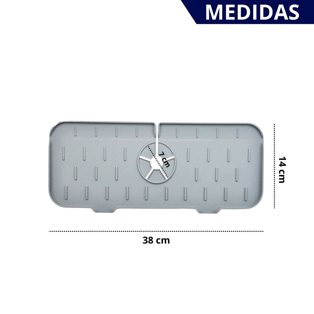 Escorredor Protetor de Silicone para Pia com Drenagem de Água