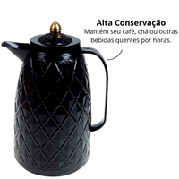 Garrafa Termica Diamond com Tampa Dourada 1 Litro