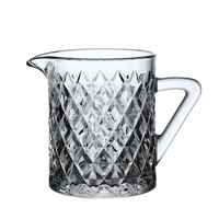 Leiteira em Vidro Lapidado com Alça Deli Diamante 340ml