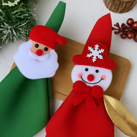 Kit com 4 Anel de Guardanapo Sortidos para Mesa de Natal