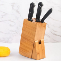 Suporte Organizador para Facas em Bambu Natural
