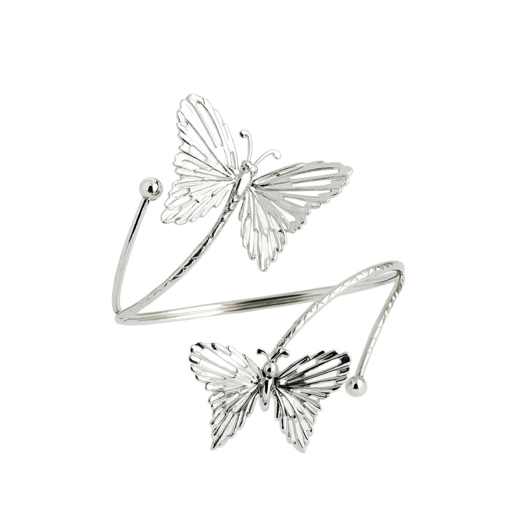 Kit 02 Prendedores de cortina Luxo Borboleta Dourada Aro Recartilhado