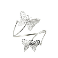 Kit 02 Prendedores de cortina Luxo Borboleta Dourada Aro Recartilhado