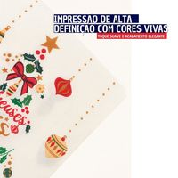 Kit com 12 Unidades Guardanapo de Papel Natalino Para Mesa Posta