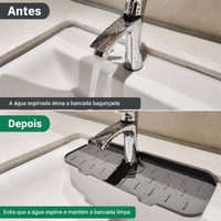 Escorredor Protetor de Silicone para Pia com Drenagem de Água