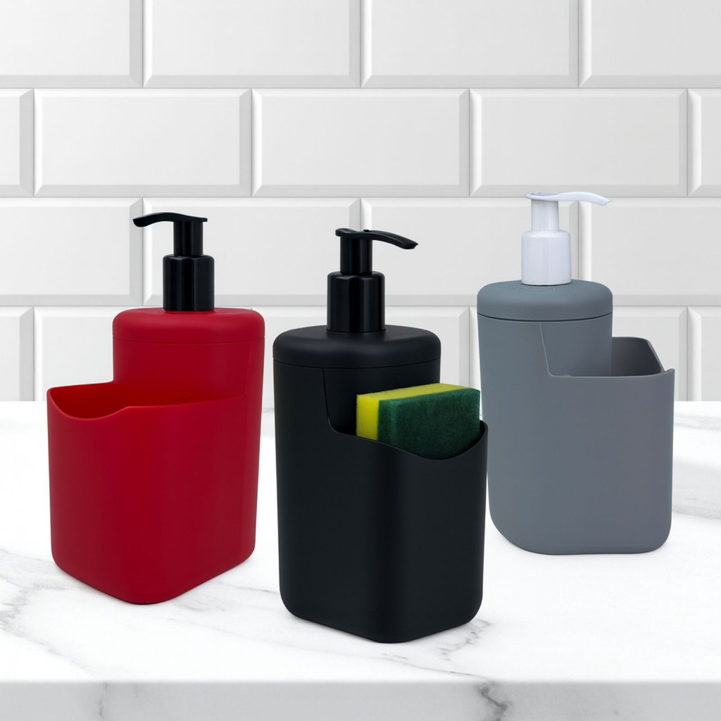 Dispenser de Sabonete Líquido com Porta Esponja
