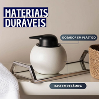 Dispenser de Sabonete Líquido para Banheiro Minimalista Chique e Moderno