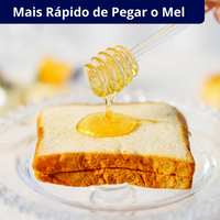 Meleira em Cristal Com Detalhes em Relevo de Flores Lavanda 8,5x11cm