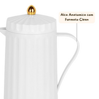 Garrafa Termica Lines com Tampa Dourada 1 Litro