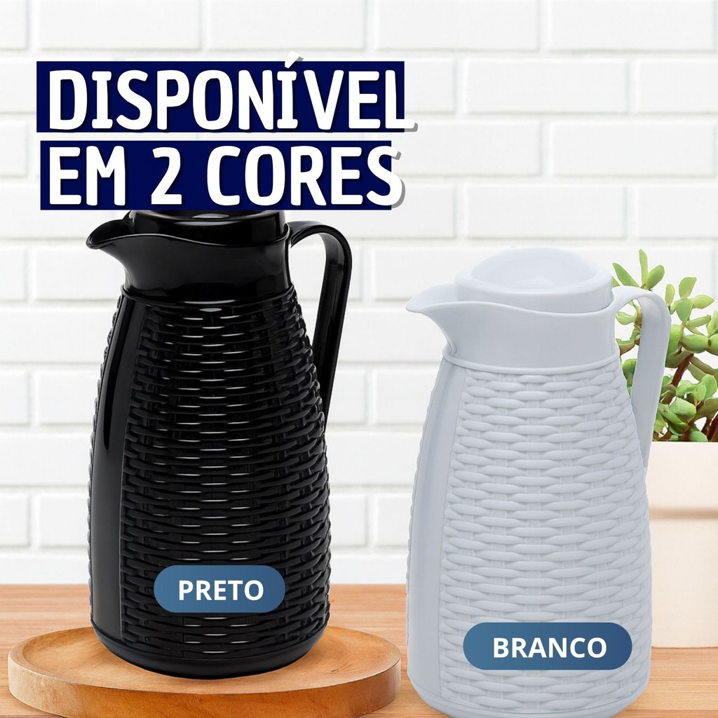 Garrafa Térmica para café New Rattan design Trançado 400ml
