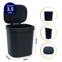 Kit Completo para Pia Lixeira, Dispenser e Rodo