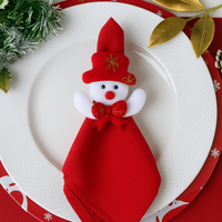 Kit com 4 Anel de Guardanapo Sortidos para Mesa de Natal