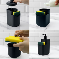 Dispenser de Sabonete Líquido com Porta Esponja
