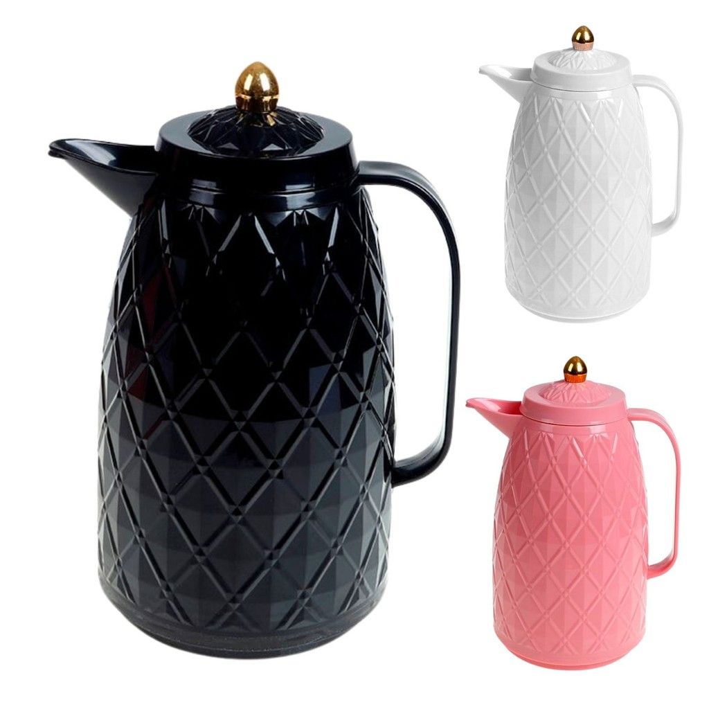 Garrafa Termica Diamond com Tampa Dourada 1 Litro