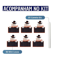 Kit 06 identificador de Prato Natalino Prendedores de Madeira Para Mesa Posta