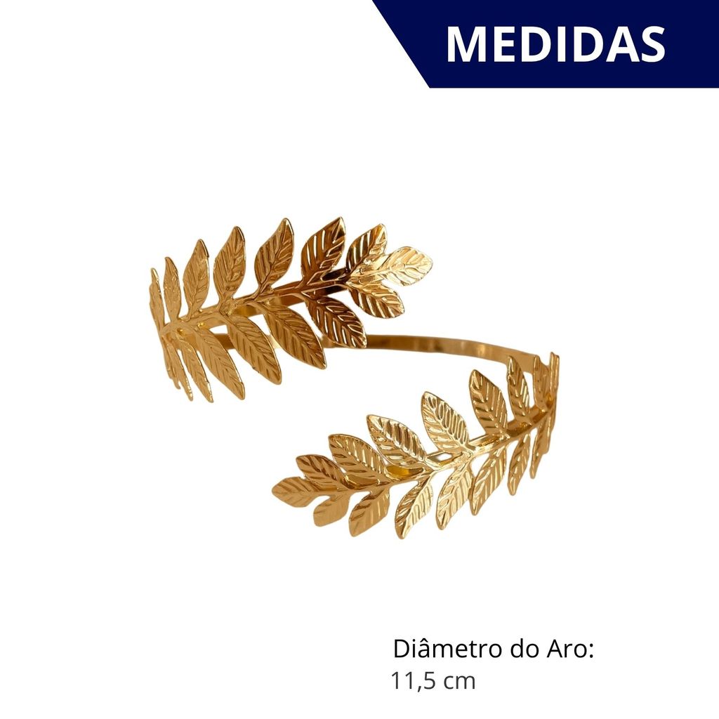 Kit 02 Prendedores de cortina de Metal Folhas Jardim Elegante Com Detalhes em Relevo