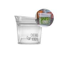 Pote Multiuso Hermetico Organizadores Porta Mantimentos 600 ml