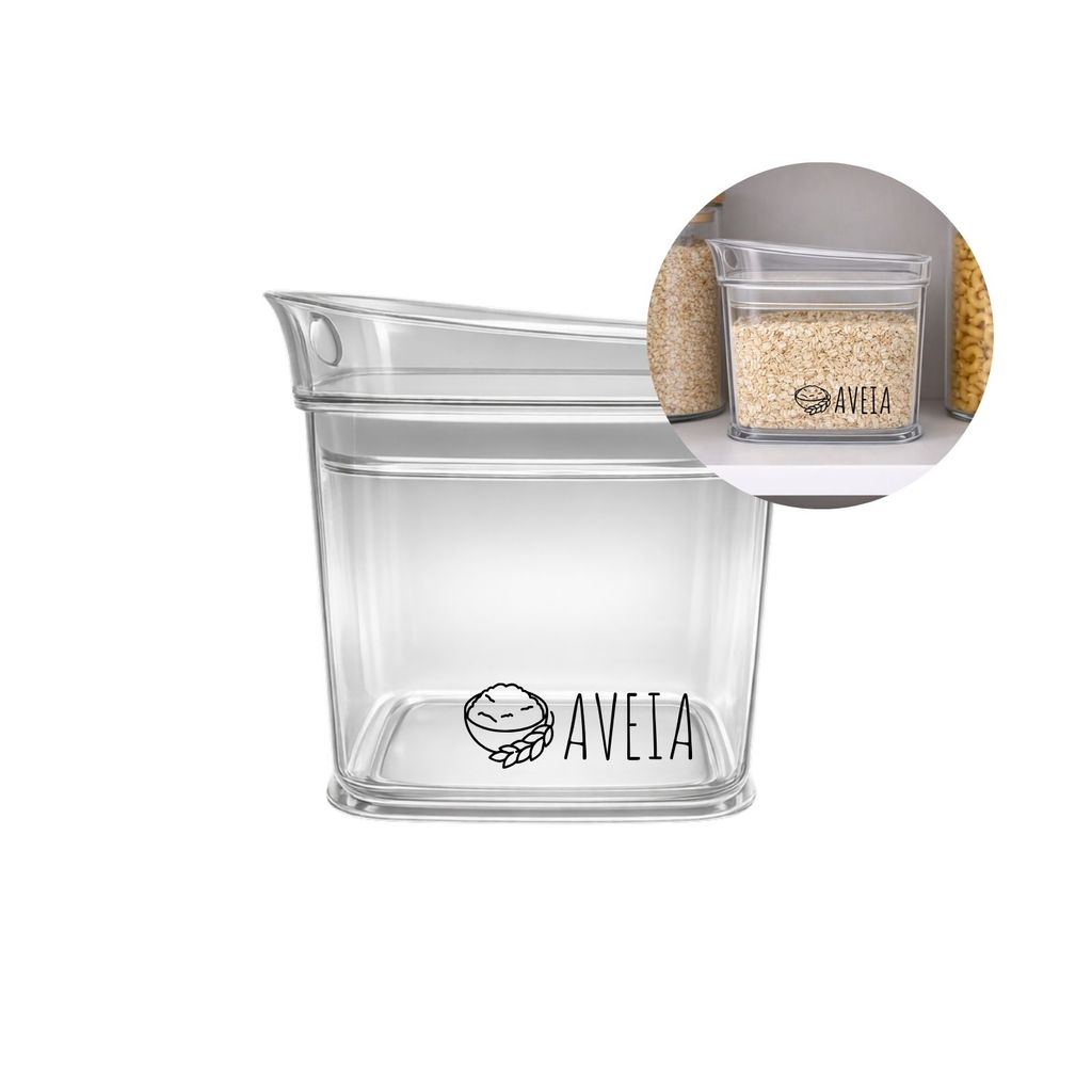 Pote Multiuso Hermetico Organizadores Porta Mantimentos 600 ml