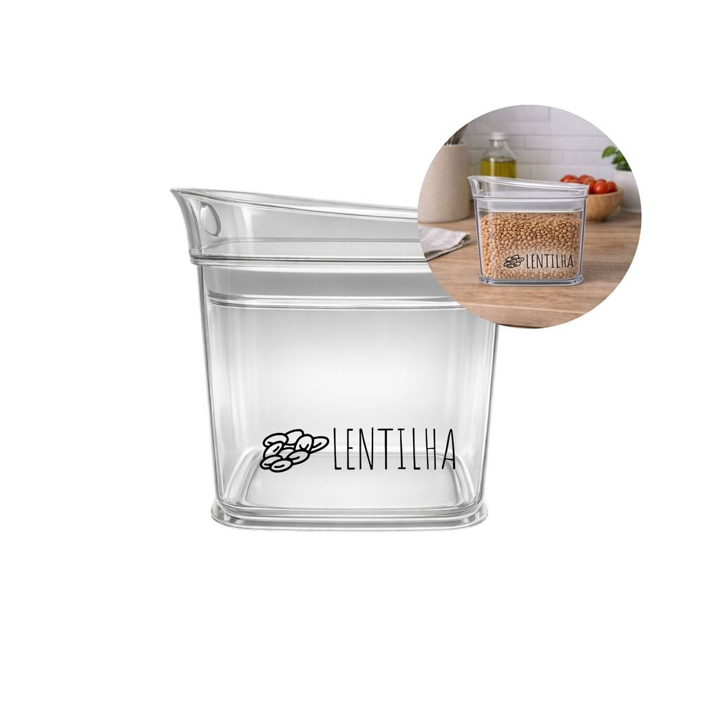 Pote Multiuso Hermetico Organizadores Porta Mantimentos 600 ml