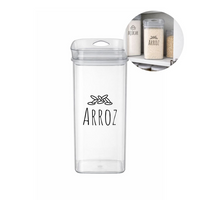 Pote Hermético Organizador Transparente para Cozinha