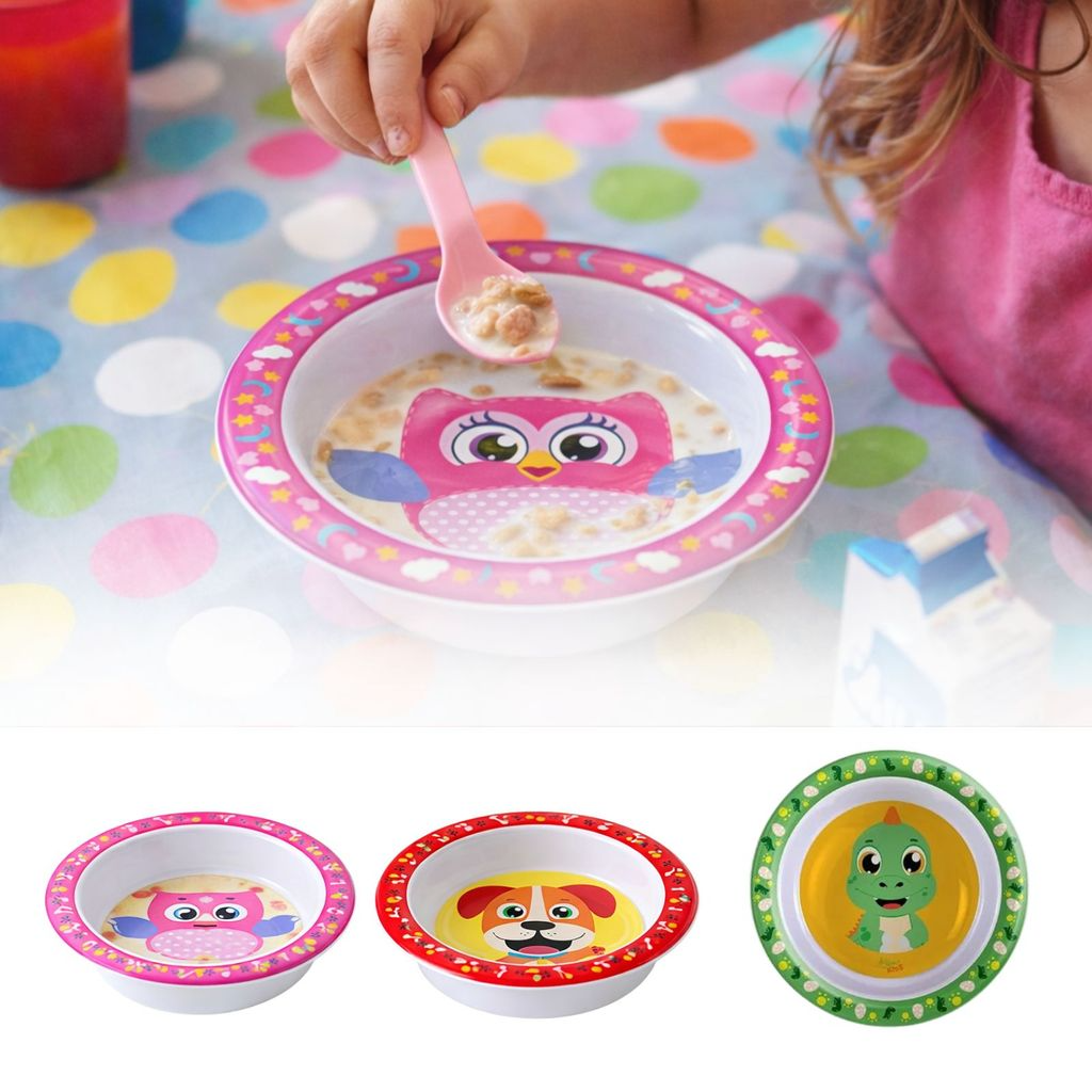 Tigela Infantil Antiderrapante Personagens – Prato Fundo para Crianças
