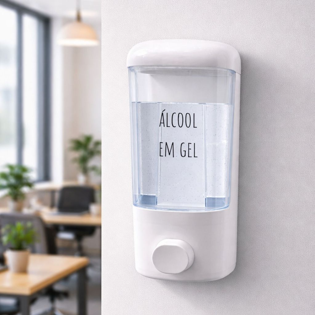 Dispenser Personalizado Para Detergente, Álcool em gel e Sabonete Líquido de Parede