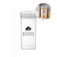 Pote Hermético Organizador Transparente para Cozinha