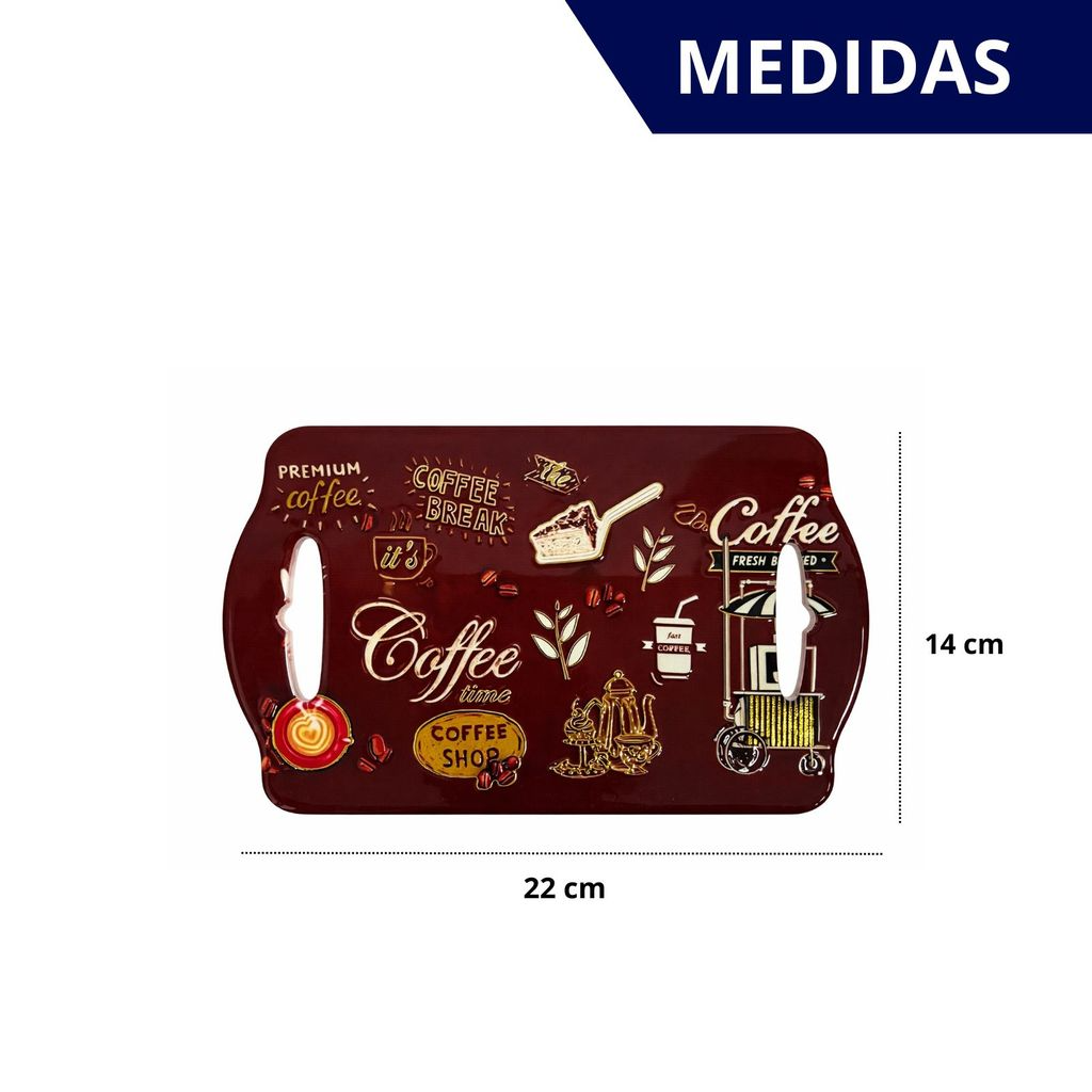Bandeja de Cerâmica Decorativa Para café Suporte Para Panela Quente