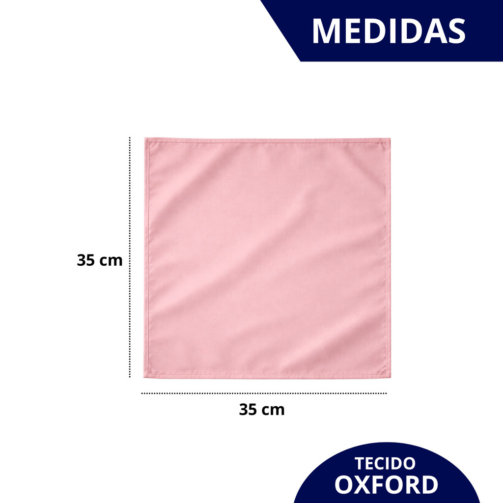 Kit com 4 Anel de Guardanapo + 4 Guardanapo  Oxford Rosas Delicadas