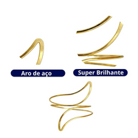 Kit 02 Prendedores de Cortina Acabamento Refinado Premium