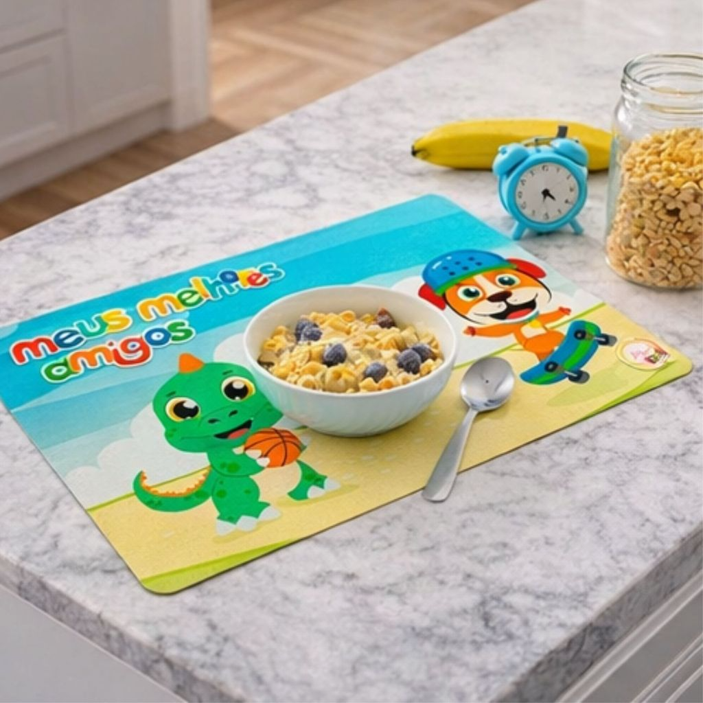 Kit 2 Jogos americano Infantil Para Refeições