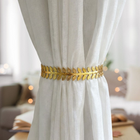 Kit 02 Prendedores de cortina decorativo Folhagem Grega