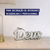 Enfeite Decorativo em Porcelana Palavra Deus