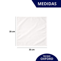Kit com 4 Anel de Guardanapo + 4 Guardanapo  Oxford Rosas Delicadas