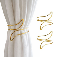 Kit 02 Prendedores de Cortina Acabamento Refinado Premium