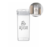 Pote Hermético Organizador Transparente para Cozinha